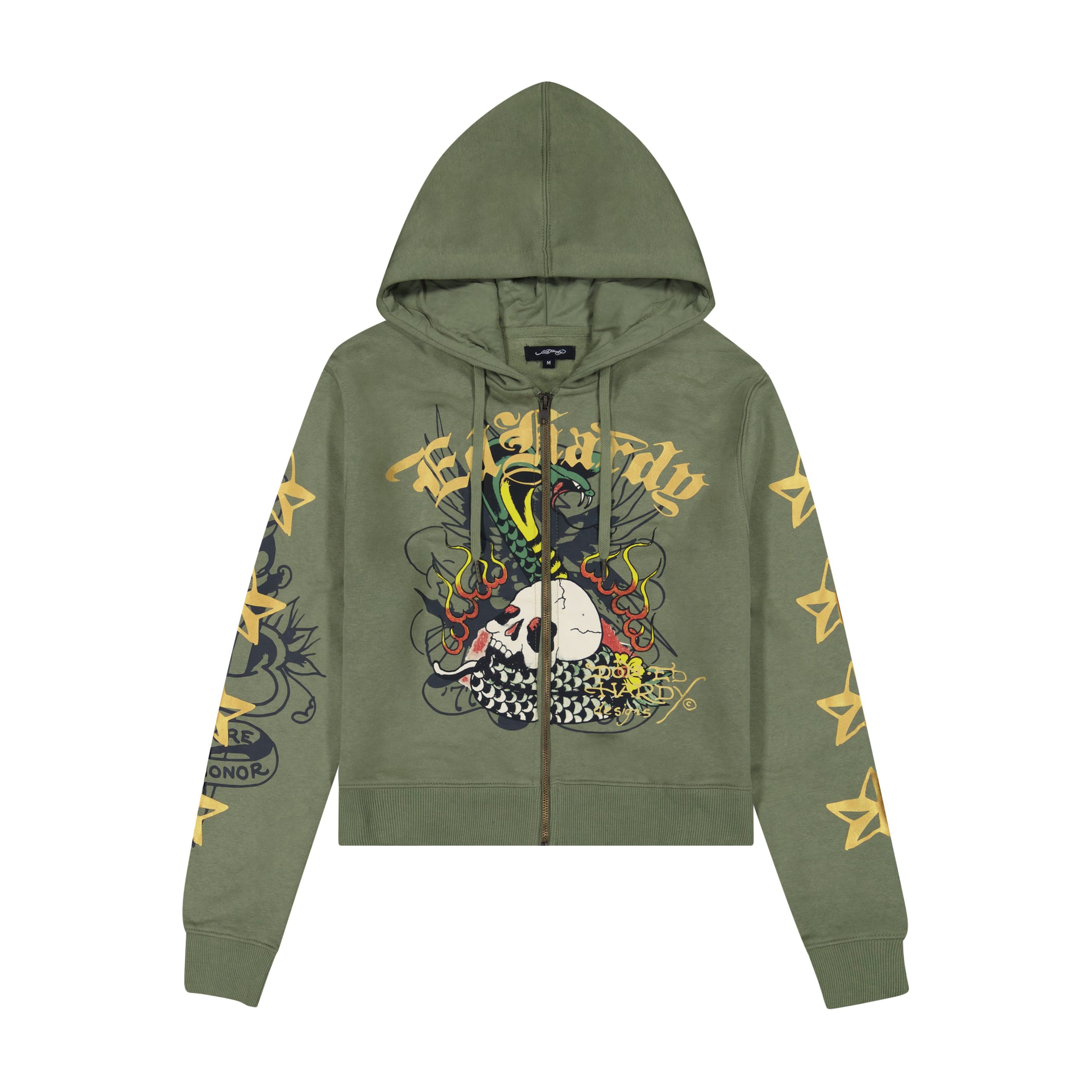 Cobra Flame Zip Front Hoodie (Relaxed)